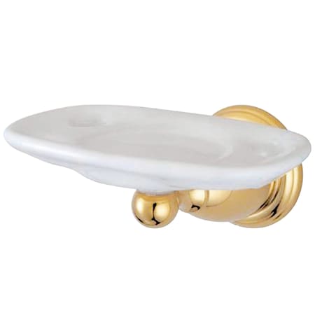 Kingston Brass Heritage Toothbrush W/ Tumbler Holders, Polished Brass BA1756PB